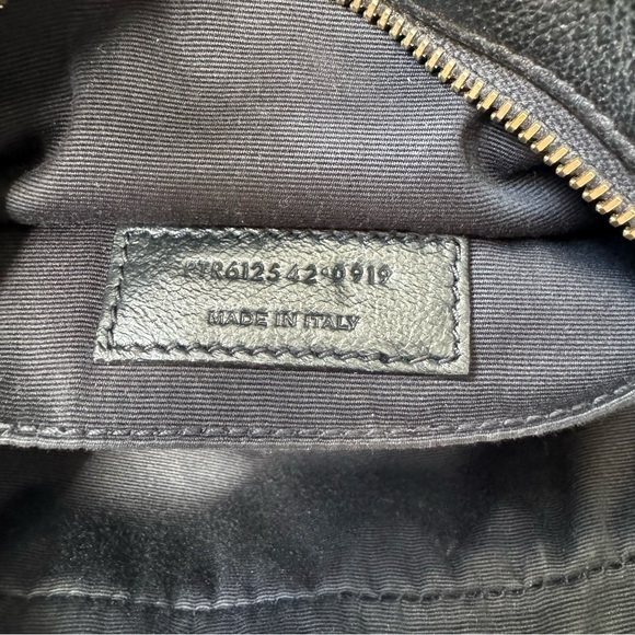 Saint Laurent YSL Raffia Lou Camera Bag in Black - Picture 8 of 9